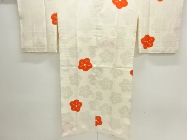 JAPANESE KIMONO / JUBAN / SILK / SHIBORI / WOVEN UME